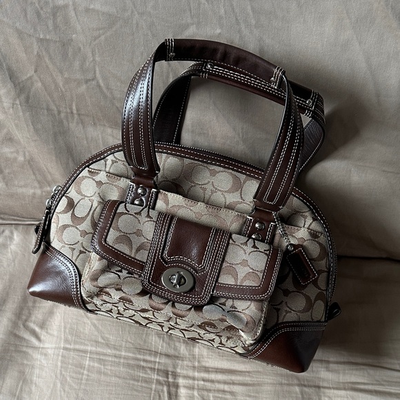 COACH Brown Bowler Bag